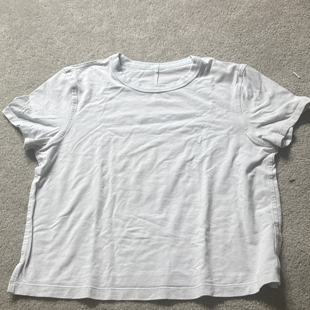 lululemon athletica Light blue Short Sleeve Tee
